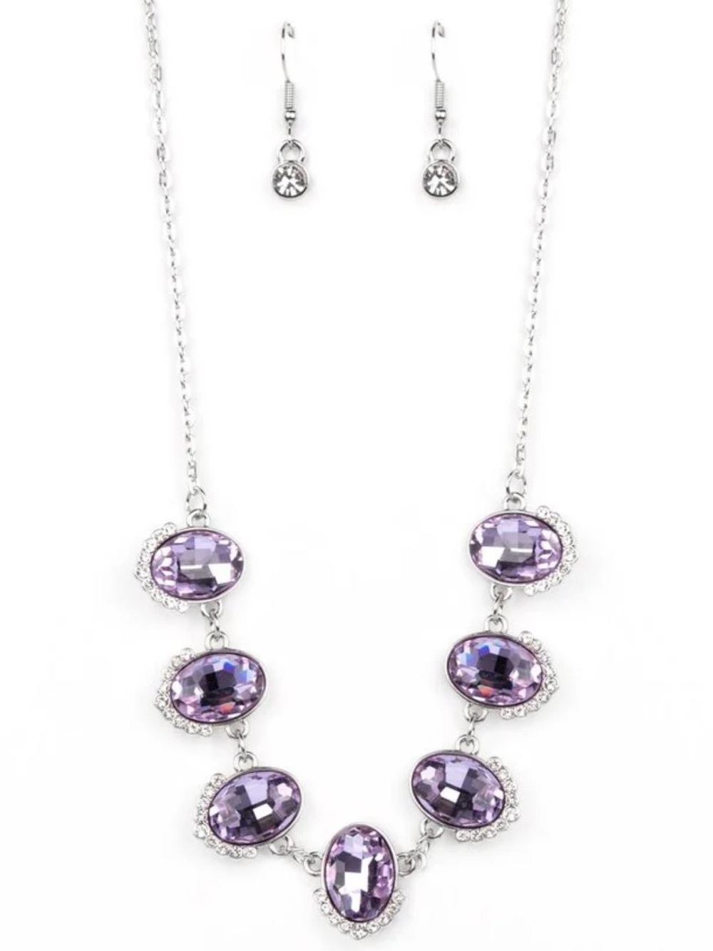 paparazzi unleash your sparkle purple necklace SET NEW
